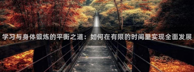 77体育官网：学习与身体锻炼的平衡之道：如何在有限的时间里实现全面发展
