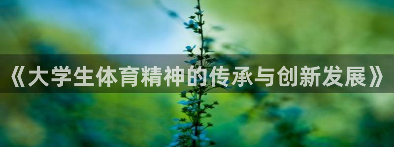 77体育app下载官网：《大学生体育精神的传承与创新发展》